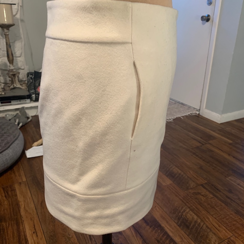 Cream skirt